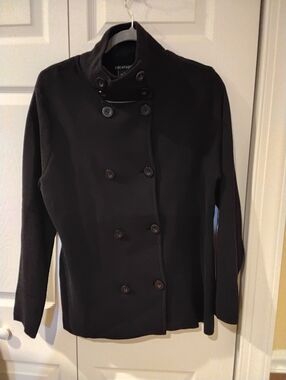 Escapade Black Button-Front Jacket